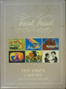 Trivial Pursuit: The 1980's Card Set box cover