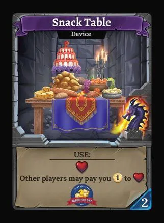 Clank!: Snack Table Promo Card
