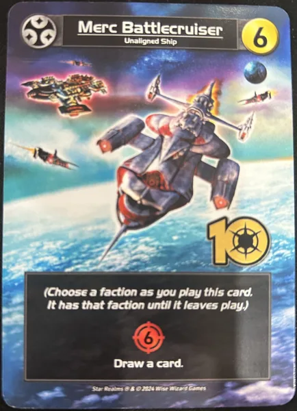 Star Realms: Merc Battlecruiser Promo Card