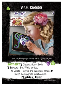 Apocrypha Adventure Card Game: Viral Content Promo Card box cover