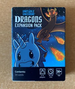 Unstable Unicorns: Dragons Expansion Pack box cover