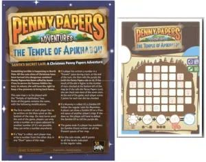 Penny Papers Adventures: The Temple of Apikhabou – Santa's Secret Lair box cover