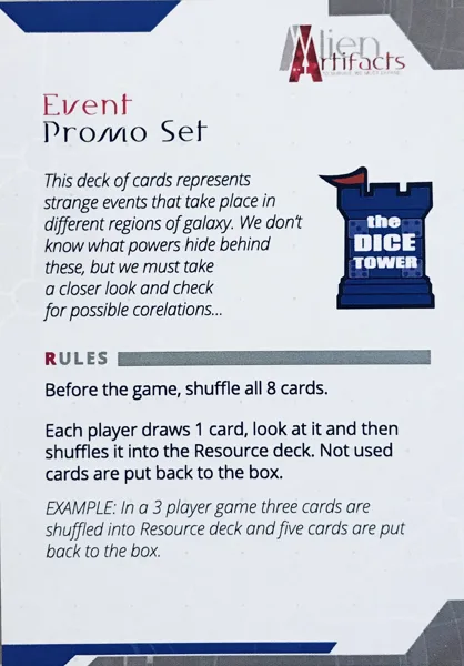 Alien Artifacts: Event Promo Set