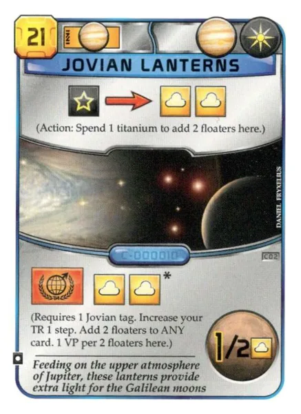 Terraforming Mars: Jovian Lanterns Promo Card