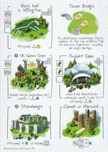 Imperial Settlers: Roll & Write – UK Games Expo Promosheet box cover