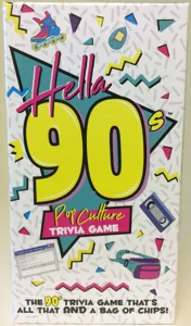 Hella 90s Pop Culture Trivia Game box cover