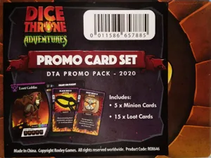 Dice Throne: Adventures – Promo Card Set: DTA Promo Pack 2020 box cover