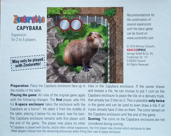Zooloretto: Capybara