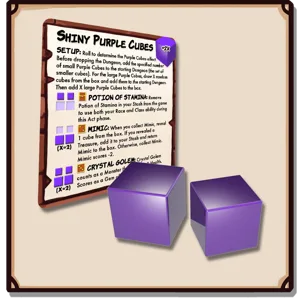 Dungeon Drop: Mysterious Shiny Purple Cubes Mini-Expansion box cover