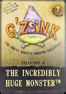 G'Zoink: Expansion 05 – The Incredibly Huge Monster box cover
