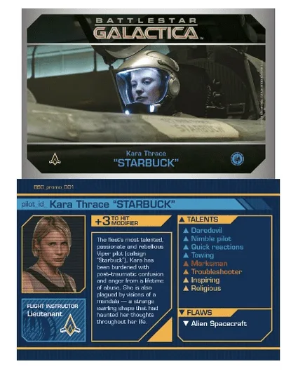 Battlestar Galactica: Starship Battles – Starbuck Promo