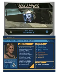 Battlestar Galactica: Starship Battles – Starbuck Promo box cover