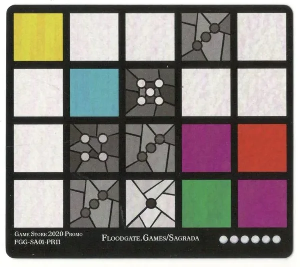 Sagrada: Promo 11 – Game Store 2020 Window Pattern Card