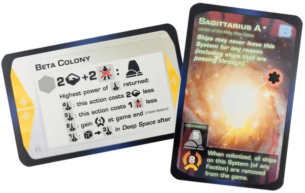 Beyond the Sun: Sagittarius A and Beta Colony Promo Cards