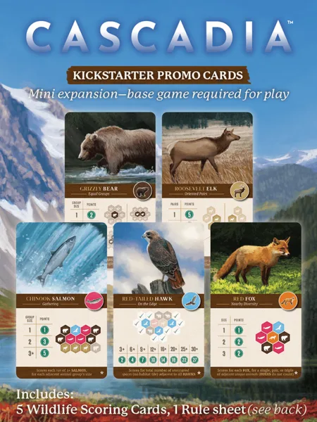 Cascadia: Kickstarter Promo Cards