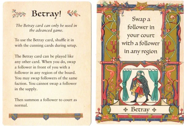 The King Is Dead: Second Edition – Betray Promo Card