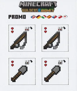 Minecraft: Builders & Biomes – Fishing Rod and Shovel Promo Tiles box cover