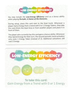 Periodic: A Game of the Elements – Low-Energy Efficiency box cover