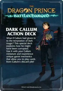 The Dragon Prince: Battlecharged Dark Callum Action Deck box cover