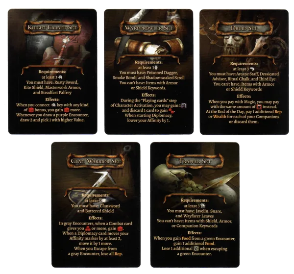 Tainted Grail: Item Sets Promo Cards