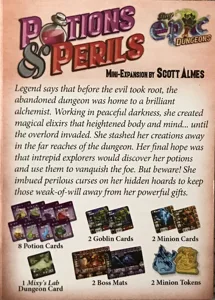 Tiny Epic Dungeons: Potions & Perils Mini Expansion box cover