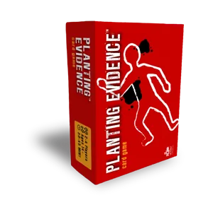 Planting Evidence: Card Game box cover