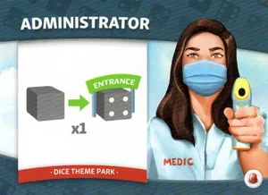 Dice Theme Park: Medic Administrator Promo Card box cover