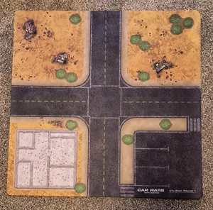 Car Wars (sixth edition): City Block Playmat 1 box cover