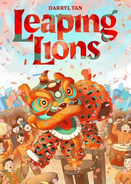 Leaping Lions