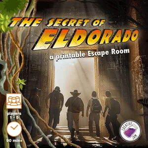 The Secret of Eldorado: The print & play escape game box cover