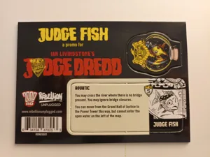 Judge Dredd: The Game of Crime-Fighting in Mega-City One – Judge Fish promo box cover