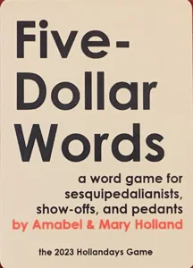 Five-Dollar Words box cover