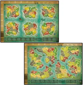 Heroes of Land, Air & Sea: Two Worlds Game Board Mat box cover