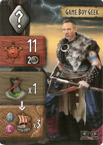 Tiny Epic Vikings: Game Boy Geek Promo Card box cover