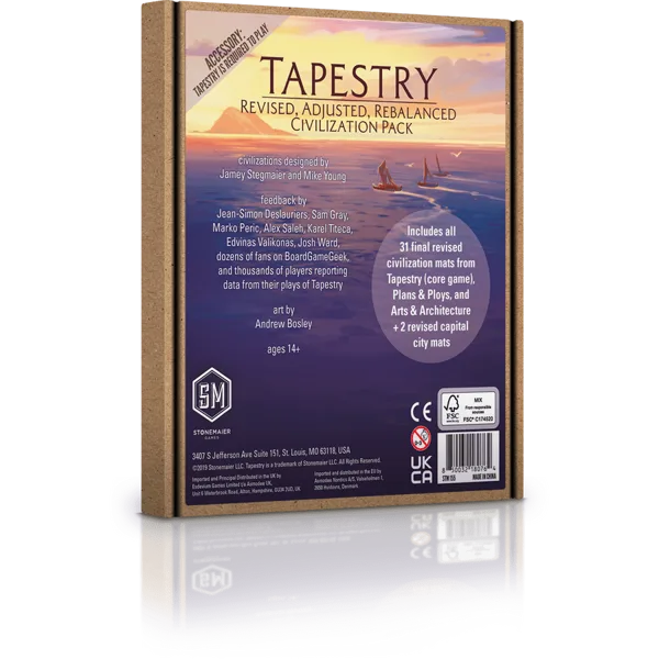 Tapestry: Revised, Adjusted, Rebalanced Civilization Pack