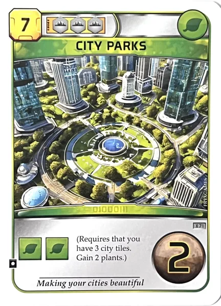 Terraforming Mars: City Parks Promo Card