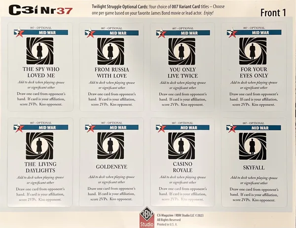 Twilight Struggle: The Cold War Movies