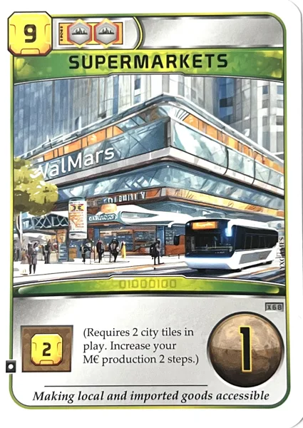 Terraforming Mars: Supermarkets Promo Card