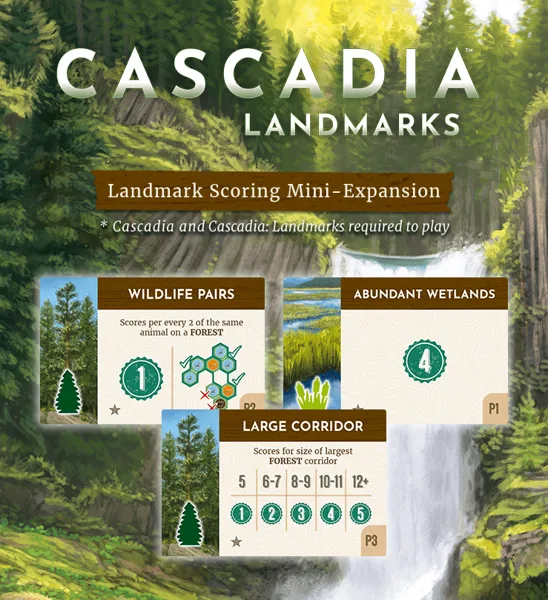 Cascadia: Landmarks – Landmark Scoring Mini-Expansion