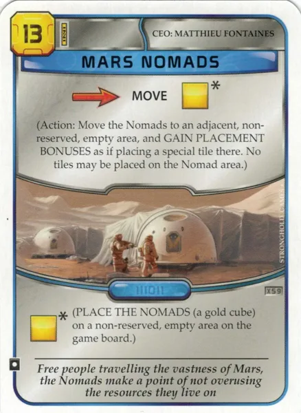 Terraforming Mars: Mars Nomads Promo Card