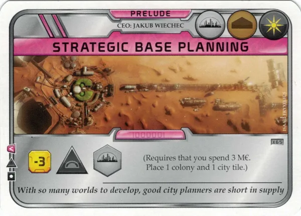 Terraforming Mars: Strategic Base Planning Promo Card