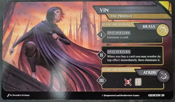Mistborn: The Deckbuilding Game – Vin The Prodigy Gen Con Promo Card