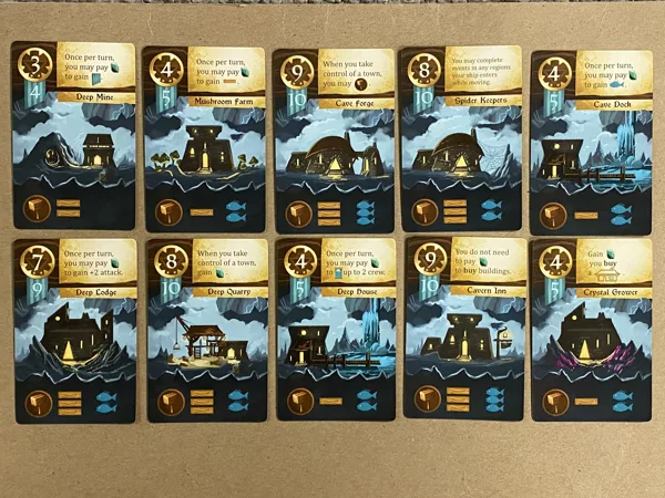 Islebound: Emerald Edition – Underground Buildings Promo Cards