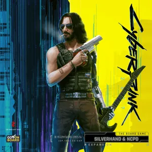 Cyberpunk 2077: The Board Game – Johnny Silverhand & NCPD box cover