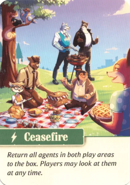 Agent Avenue: Ceasefire Promo Card