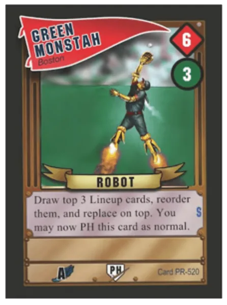Baseball Highlights 2045: Green Monstah Promo Card