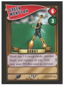 Baseball Highlights 2045: Green Monstah Promo Card box cover