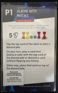 Skyrockets: Festival of Fire – P1 Playing with Matches Promo Card box cover