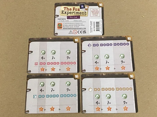 The Fox Experiment: Study Promo Cards