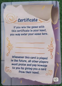 I AM DONE: Certificate Promo Card box cover